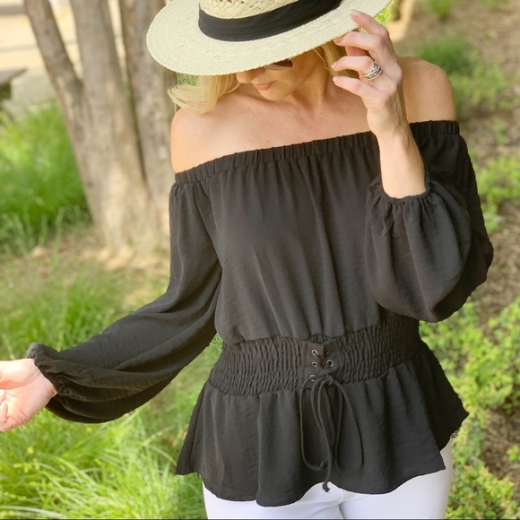 Infinity Raine Tops - ✨LAST ONE✨Get It Together Corset WaistTop-Black